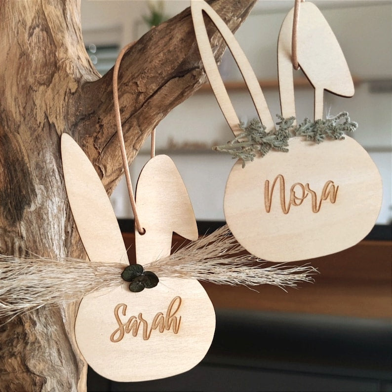 Ostern Anhänger | Osterhase | personalisiert - Personalisierte Geschenke | Geschenkhaltig