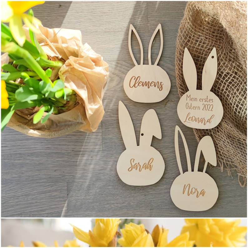 Ostern Anhänger | Osterhase | personalisiert - Personalisierte Geschenke | Geschenkhaltig