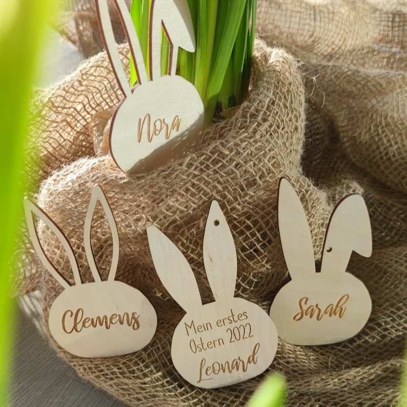 Ostern Anhänger | Osterhase | personalisiert - Personalisierte Geschenke | Geschenkhaltig
