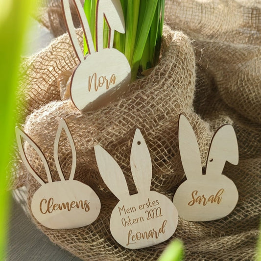 Ostern Anhänger | Osterhase | personalisiert - Personalisierte Geschenke | Geschenkhaltig