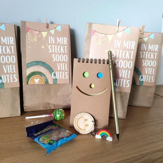 Wundertüte Kindergeburtstag, Wundertüte für Kinder mit Affirmationen und Mutmacher, nachhaltig und einzigartig - Personalisierte Geschenke | Geschenkhaltig