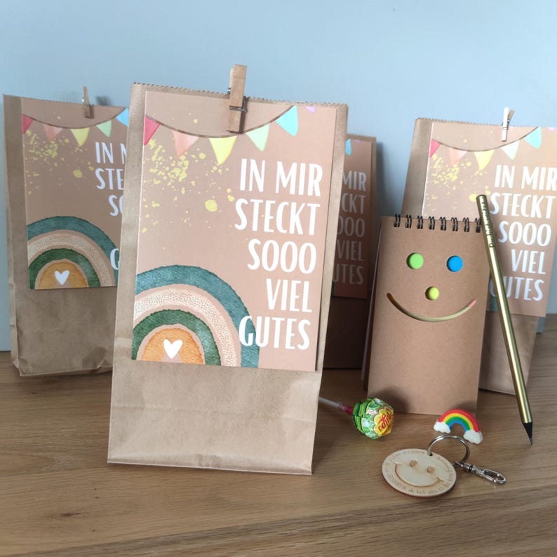 Wundertüte Kindergeburtstag, Wundertüte für Kinder mit Affirmationen und Mutmacher, nachhaltig und einzigartig - Personalisierte Geschenke | Geschenkhaltig