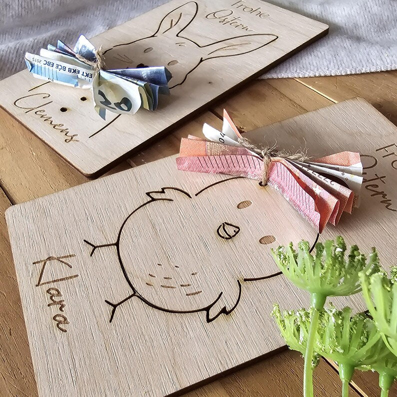 Gelgeschenk Ostern, Ostern Geschenk personalisiert, Osterkarte personalisiert, Ostergeschenk - Personalisierte Geschenke | Geschenkhaltig