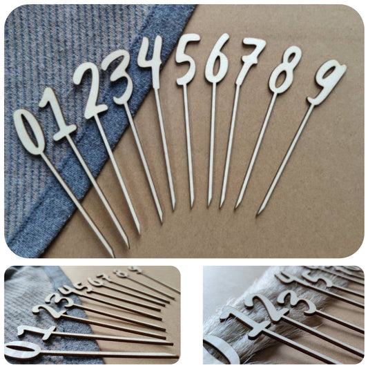 Caketopper Zahlenset