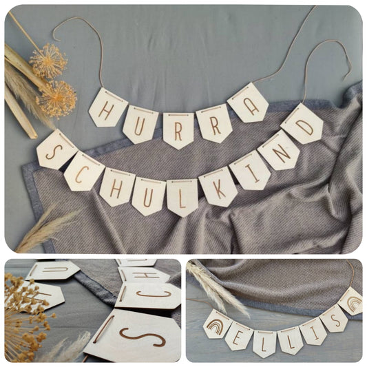 Wimpelkette Einschulung personalisiert