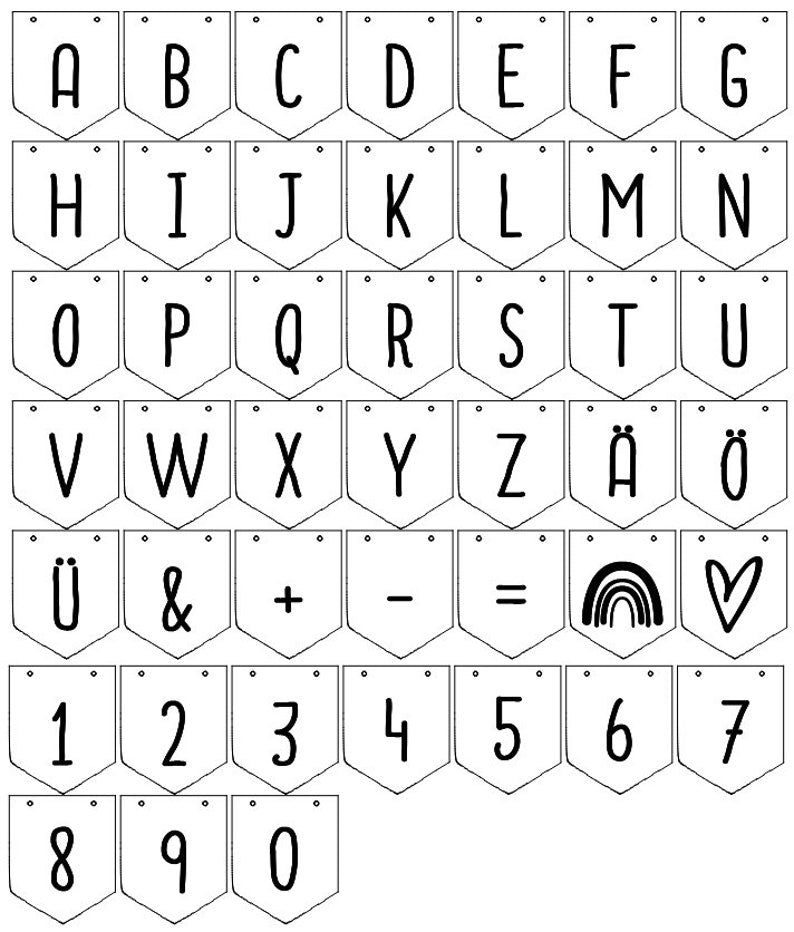 Wimpelkette Holz | personalisiert | Einschulung - Geschenkhaltig | personalisierte Geschenke