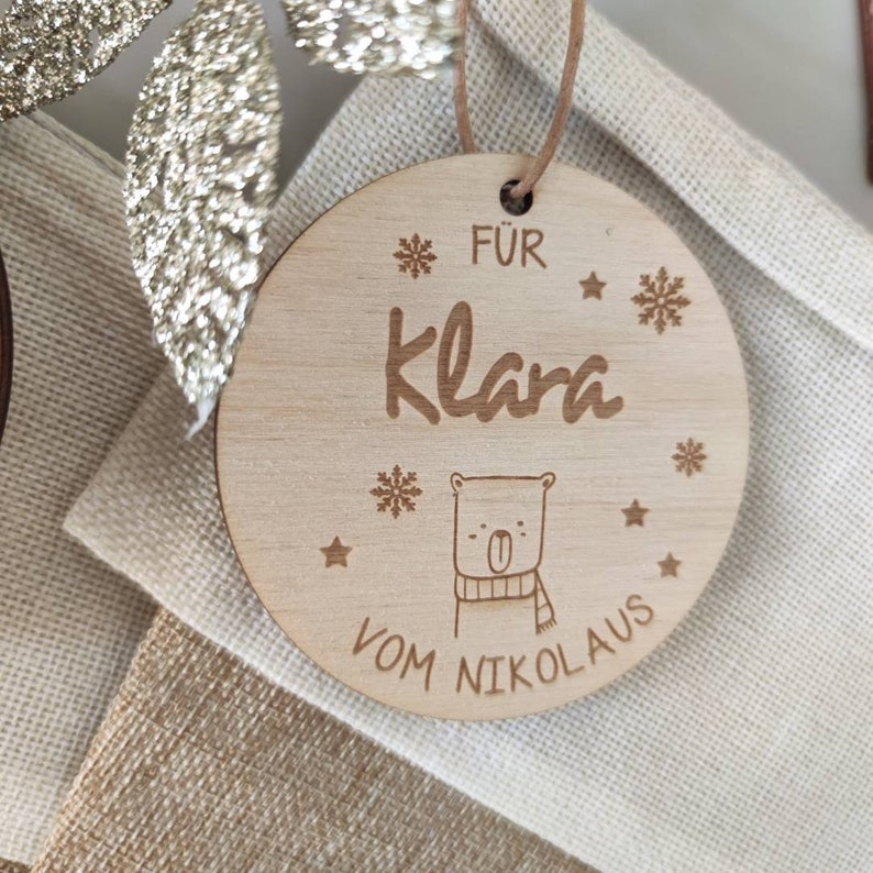 Nikolaussack Anhänger personalisiert - Personalisierte Geschenke | Geschenkhaltig