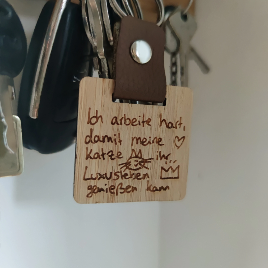 Schlüsselanhänger personalisiert - Handschrift Schlüsselanhänger - Personalisierte Geschenke | Geschenkhaltig
