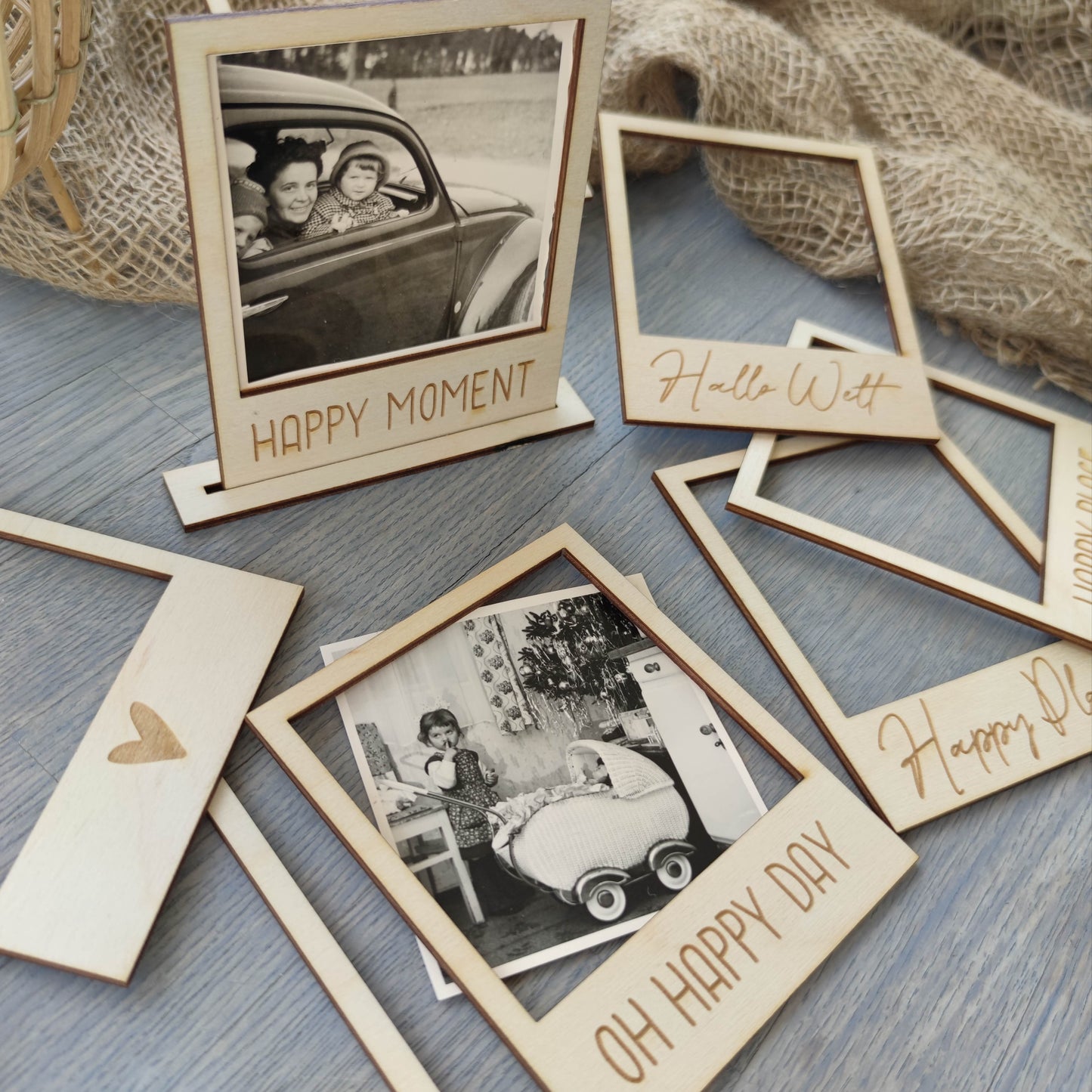 Fotorahmen personalisiert | Polaroid - Geschenkhaltig | personalisierte Geschenke