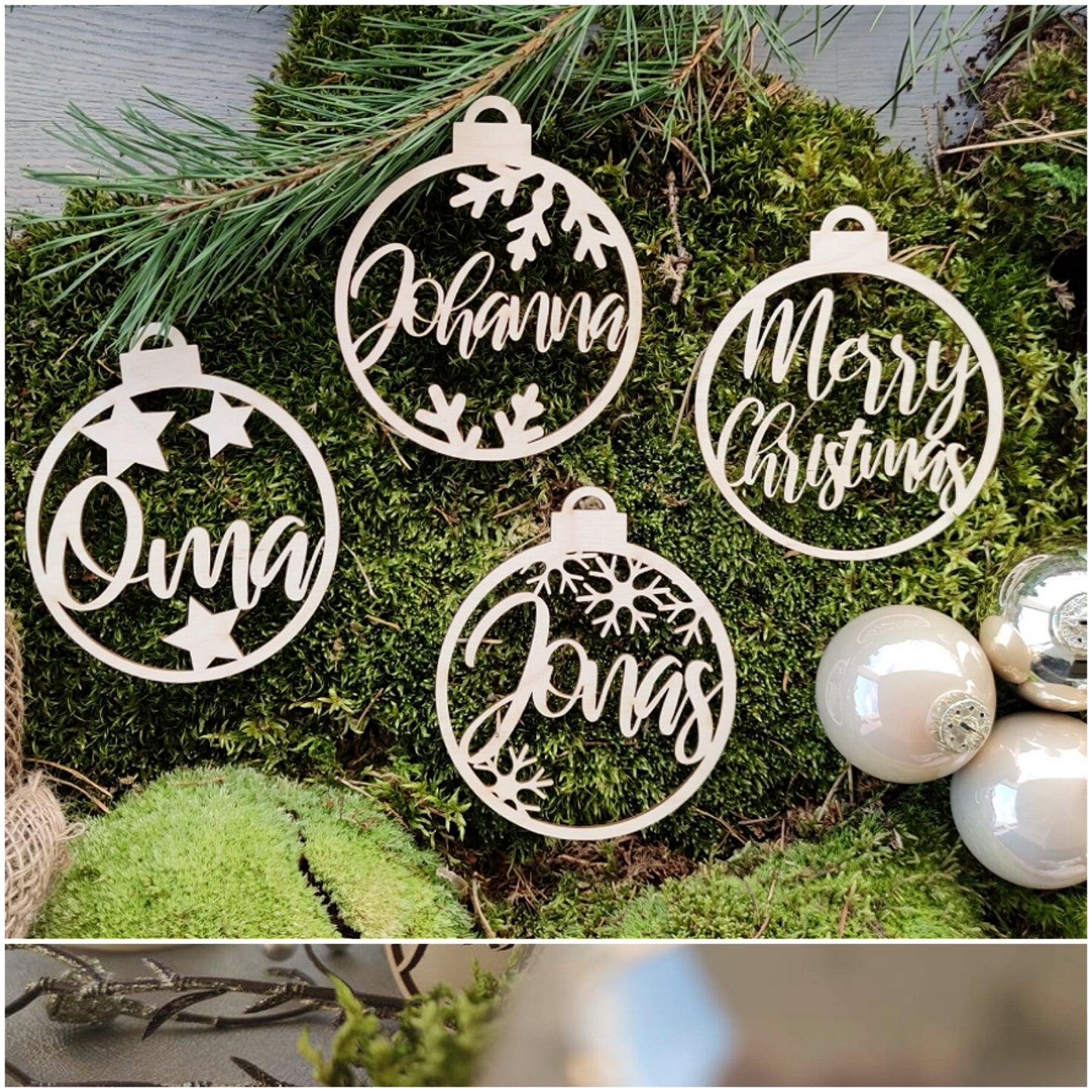 Weihnachtskugel mit Namen personalisiert - Personalisierte Geschenke | Geschenkhaltig