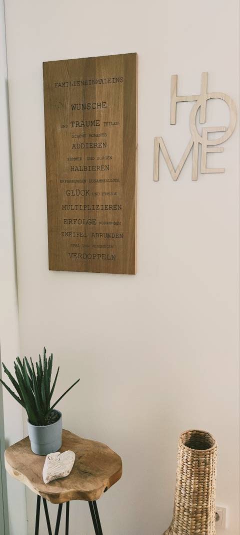 HOME | Schriftzug Holz - Geschenkhaltig | personalisierte Geschenke