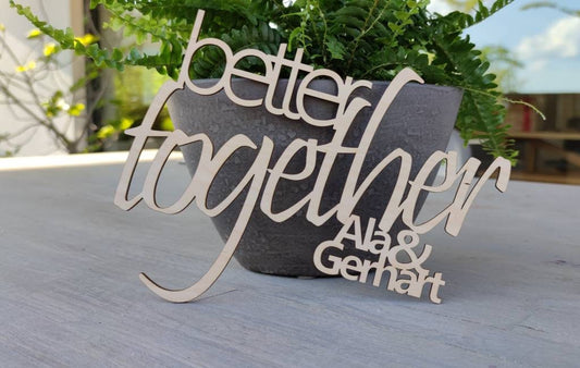 Better together Hochzeitsgeschenk