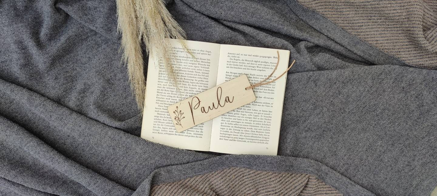Lesezeichen Holz | personalisiert - Geschenkhaltig | personalisierte Geschenke