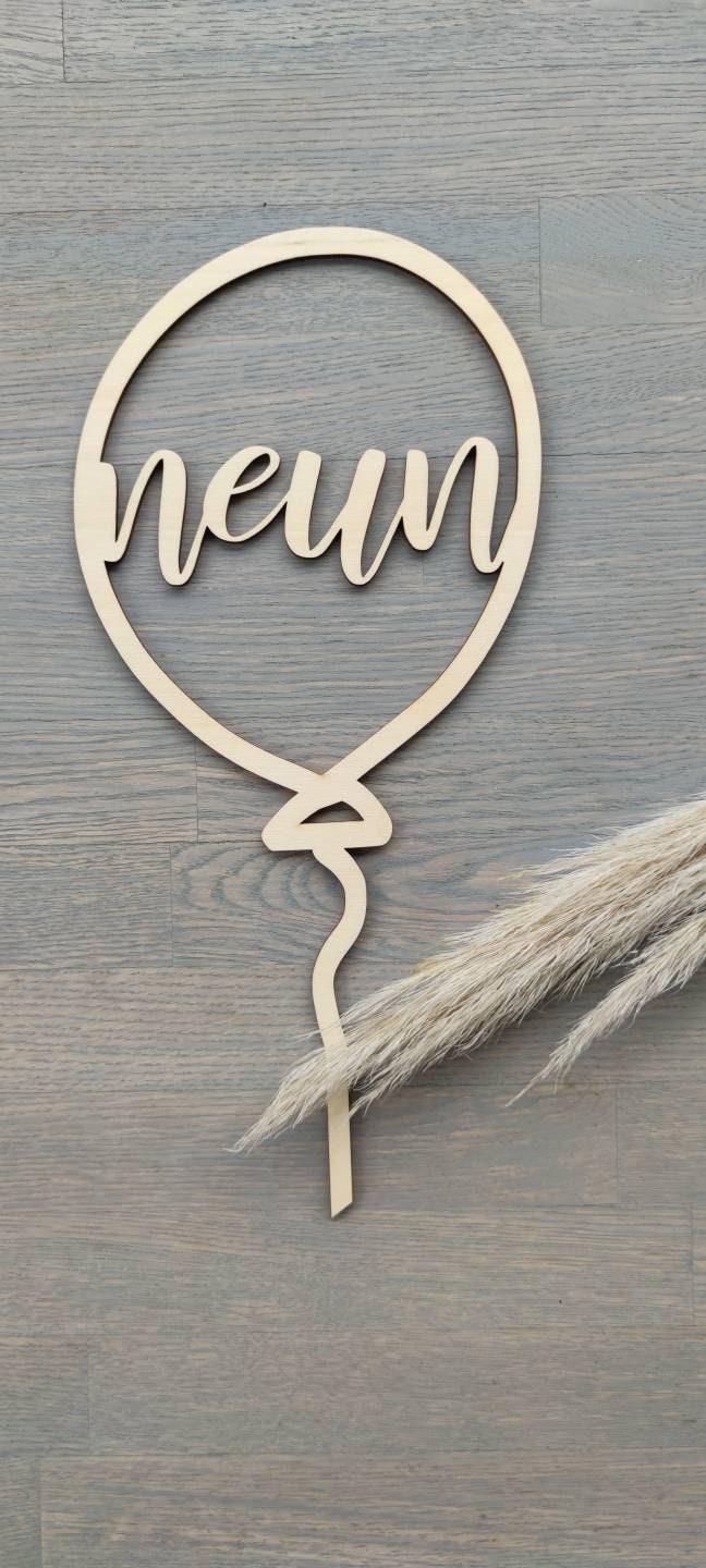 Caketopper Luftballon | personalisiert - Geschenkhaltig | personalisierte Geschenke