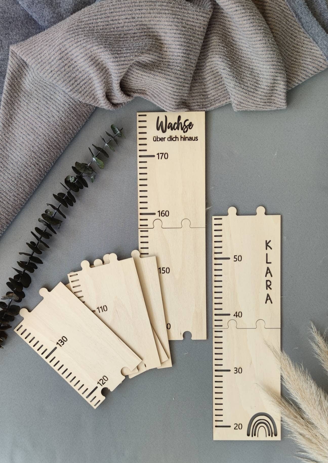 Personalisierte Messlatte Holz - Personalisierte Geschenke | Geschenkhaltig