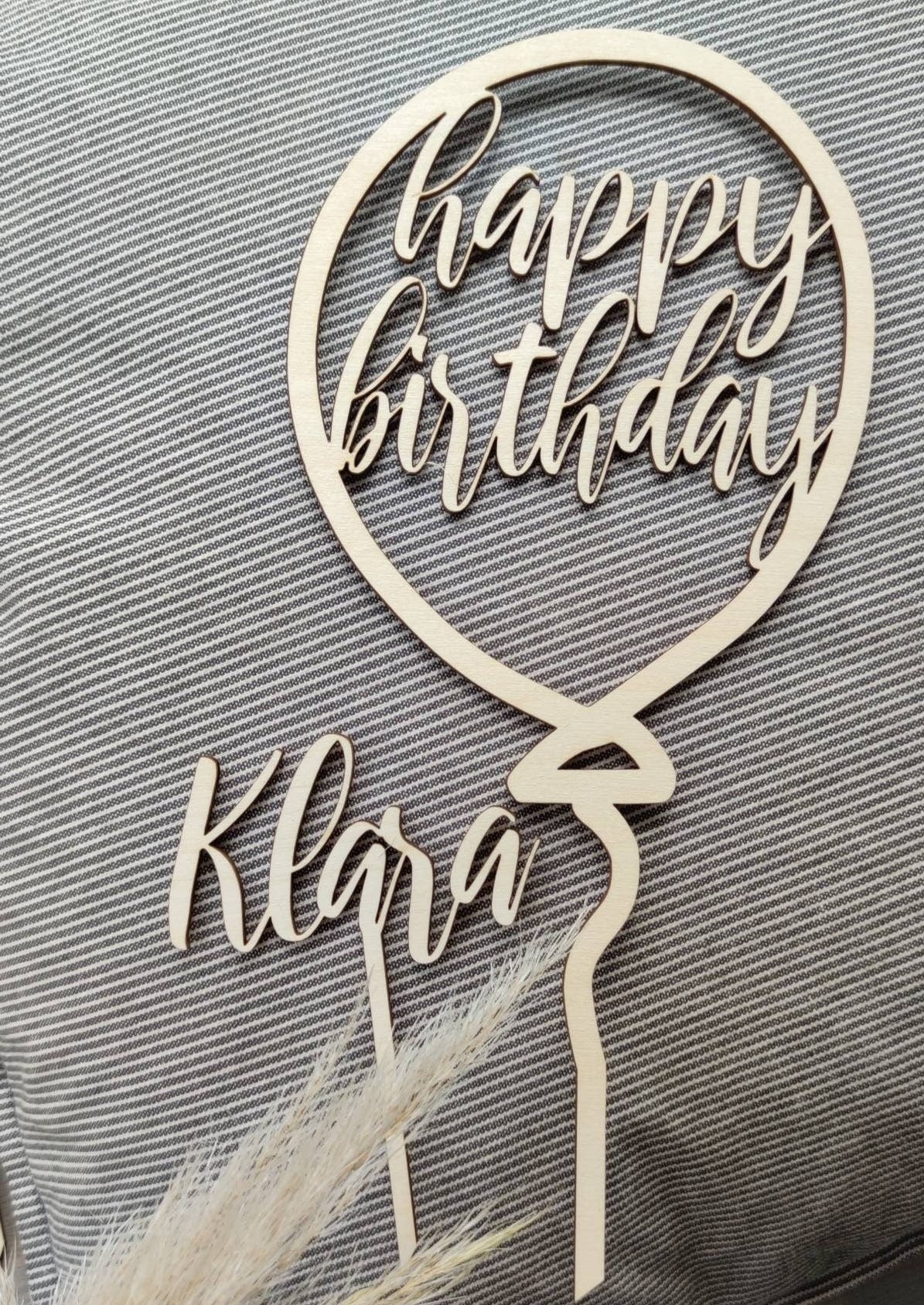 Caketopper Geburtstag | Luftballon - Geschenkhaltig | personalisierte Geschenke