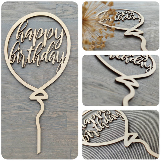 Caketopper Geburtstag - Luftballon Caketopper
