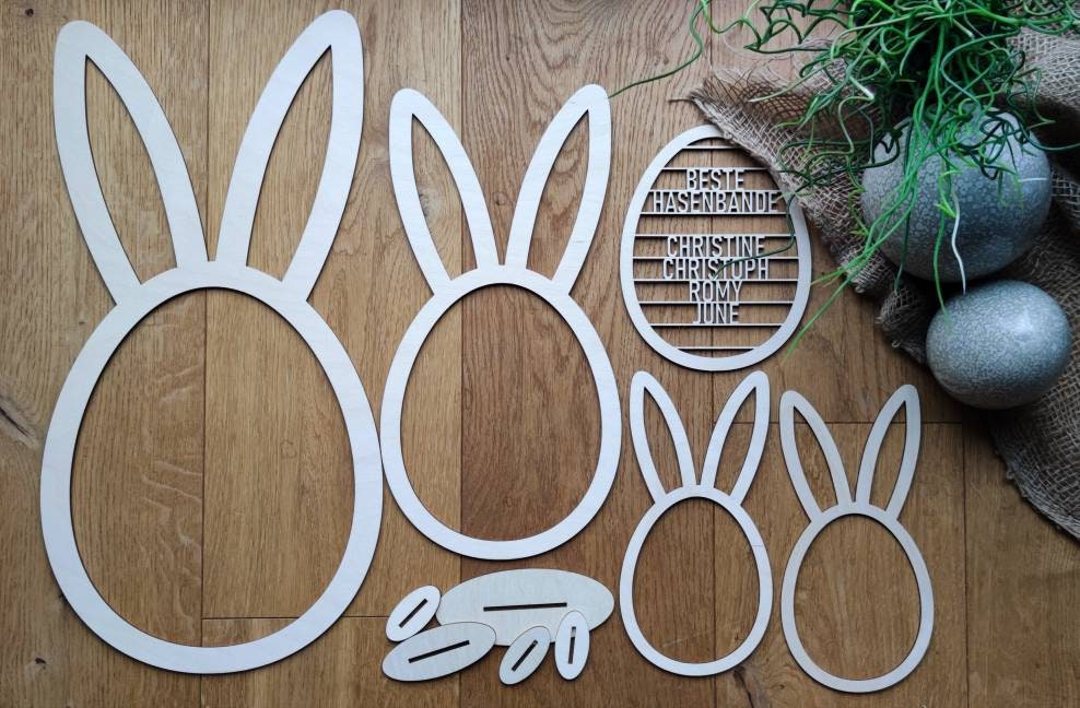 Osterdeko modern | Osterhase | personalisiert - Geschenkhaltig | personalisierte Geschenke