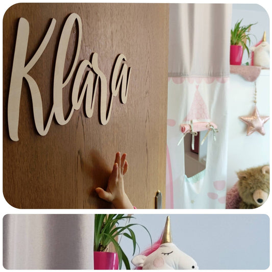 Türschild Schriftzug Kinderzimmer