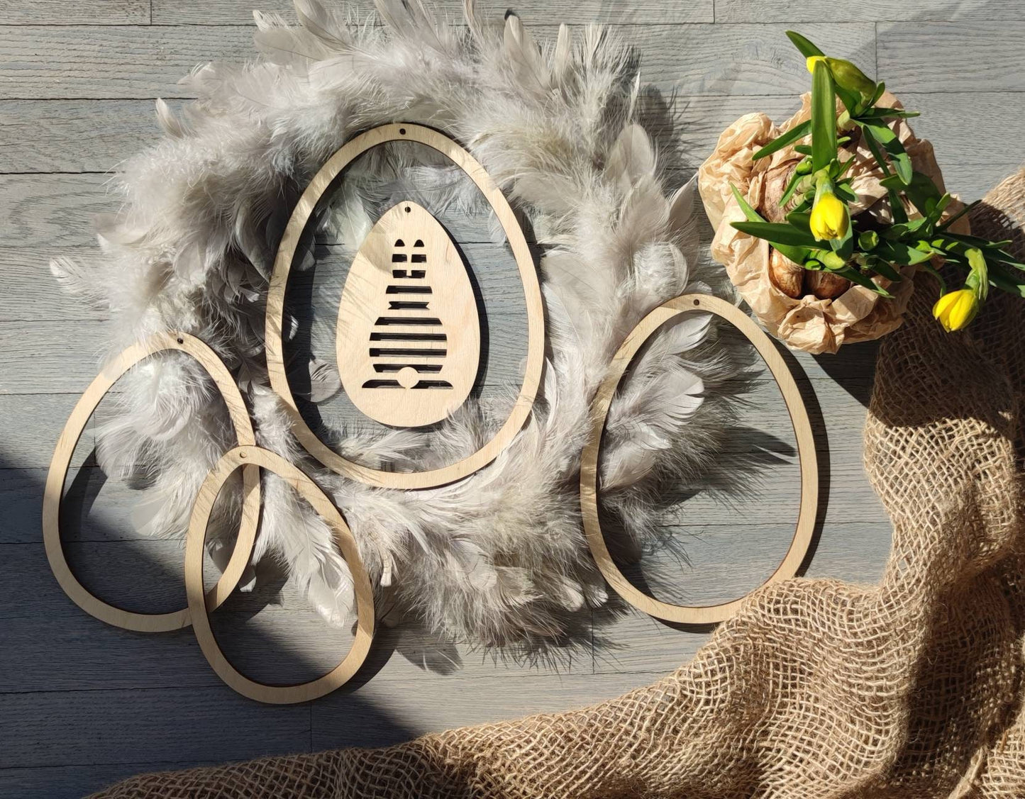 Fensterdeko Ostern | Ostereier Set - Geschenkhaltig | personalisierte Geschenke