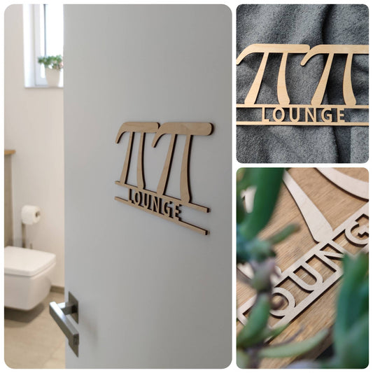 Türschild Gäste WC - modern