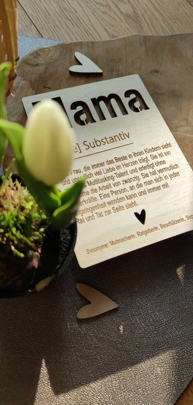 Muttertag Geschenk | Karte personalisiert - Geschenkhaltig | personalisierte Geschenke