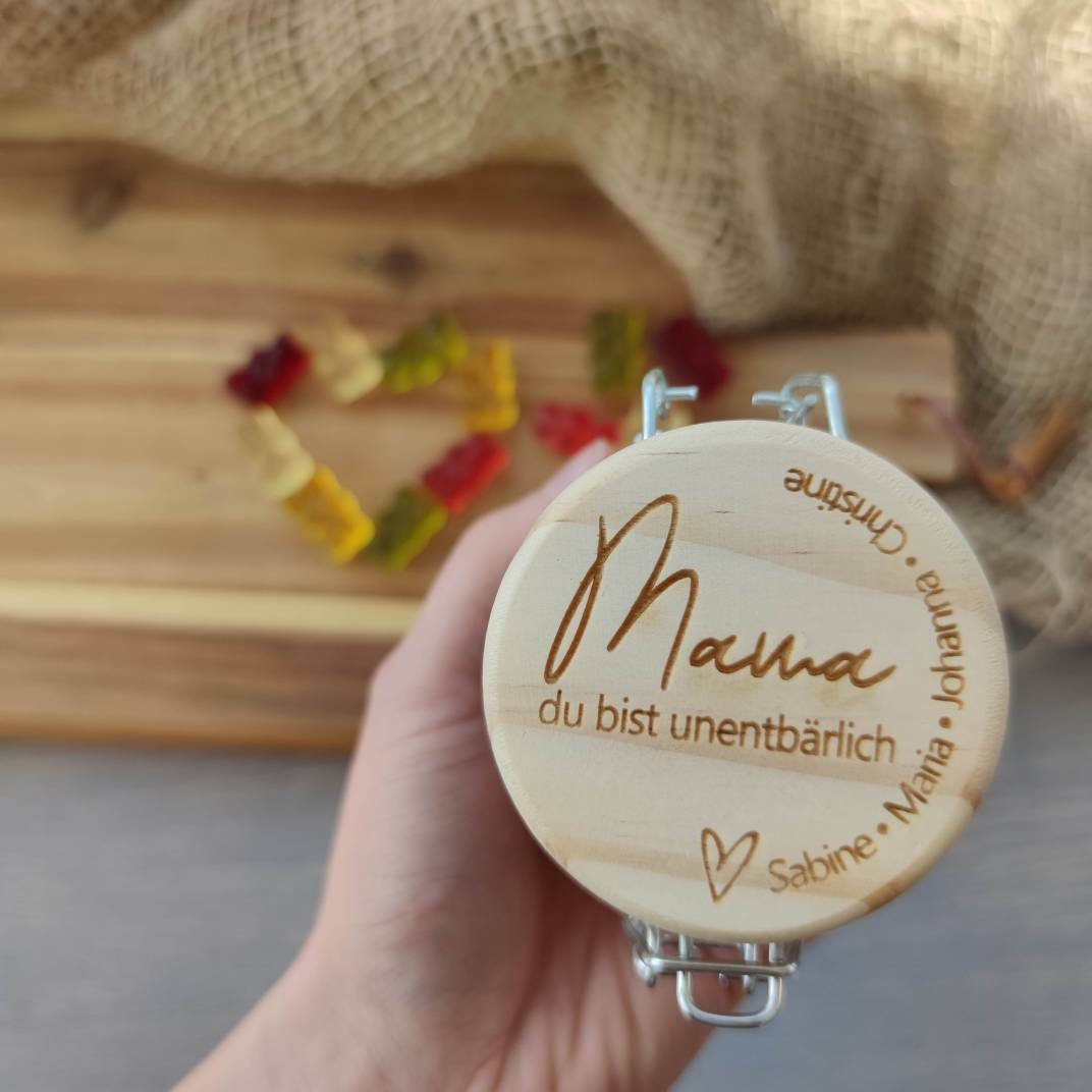 Muttertag Geschenk | Vorratsglas personalisiert - Geschenkhaltig | personalisierte Geschenke