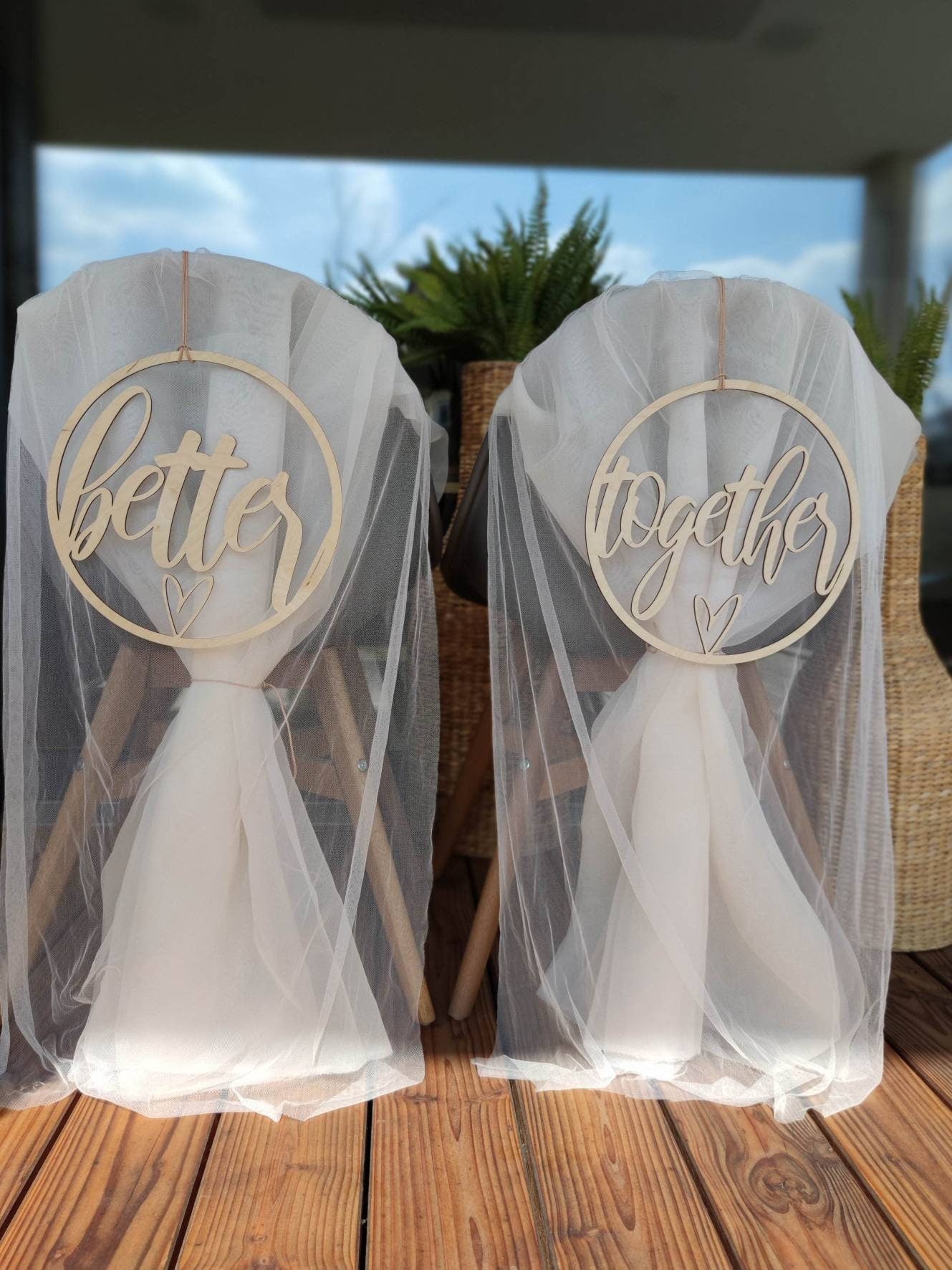 Stuhlschilder Hochzeit | better together - Geschenkhaltig | personalisierte Geschenke