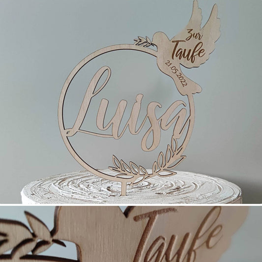 Cake Topper Taufe