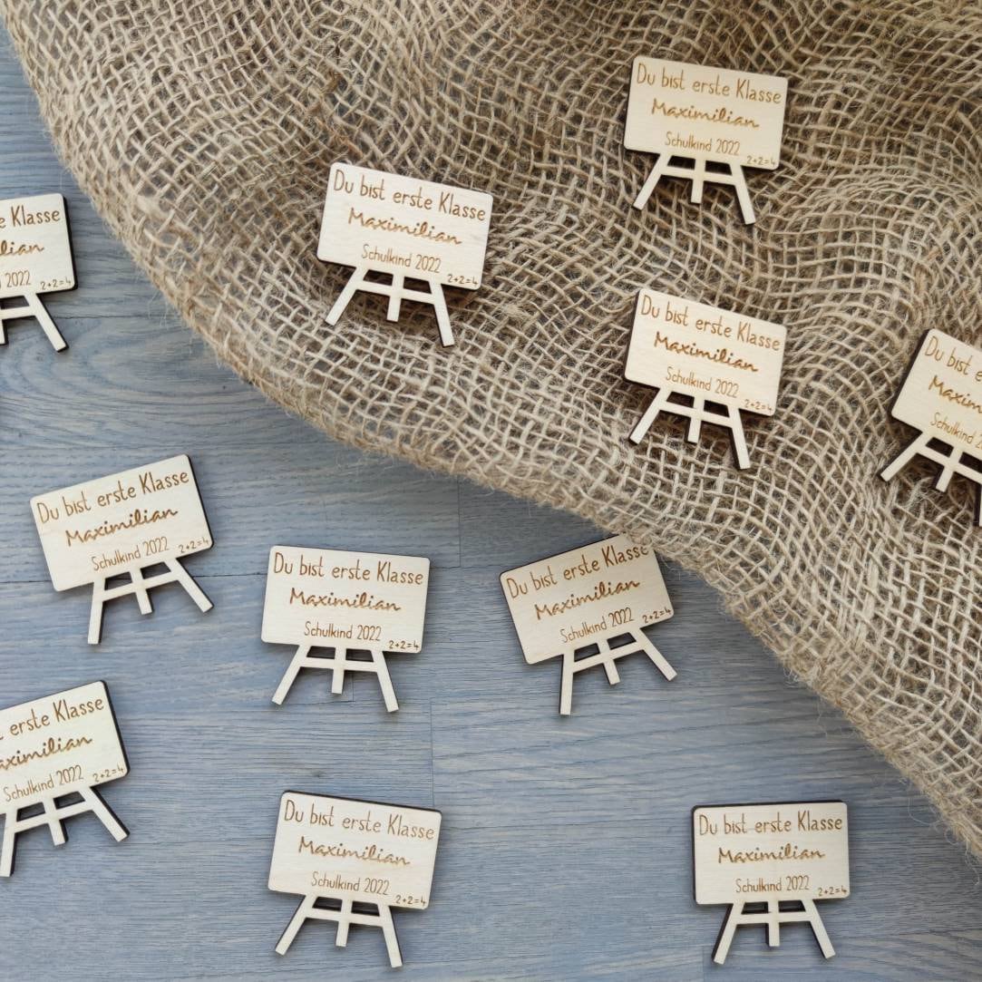 Streudeko Einschulung | Tischdeko Schulkind - Geschenkhaltig | personalisierte Geschenke