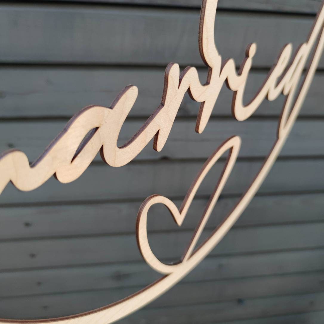 Just married Kranz - Geschenkhaltig | personalisierte Geschenke