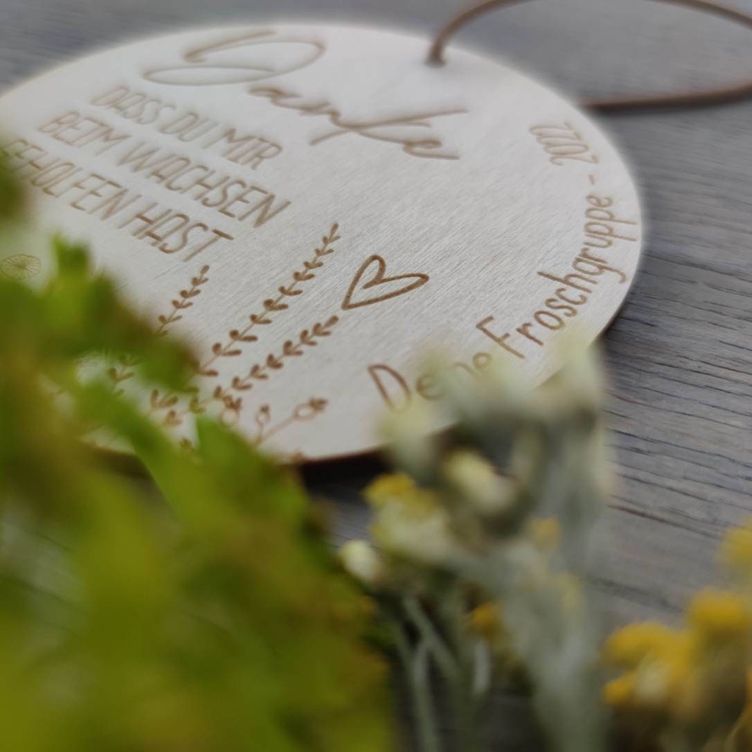 Abschiedsgeschenk für Erzieher| Stecker Blumentopf