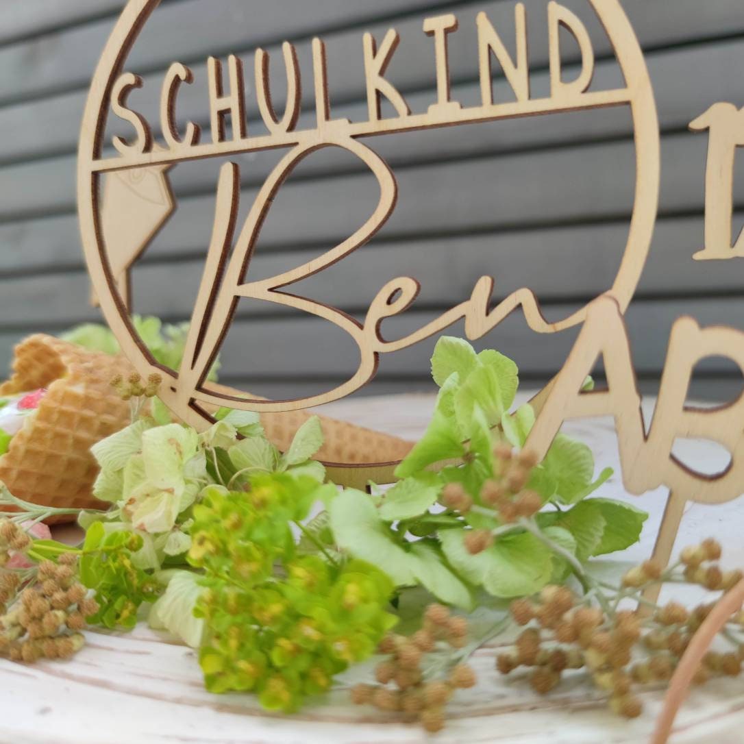 Einschulung Dekoset 7 teilig - Geschenkhaltig | personalisierte Geschenke