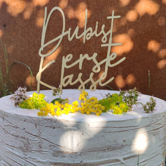 Caketopper Einschulung Schriftzug