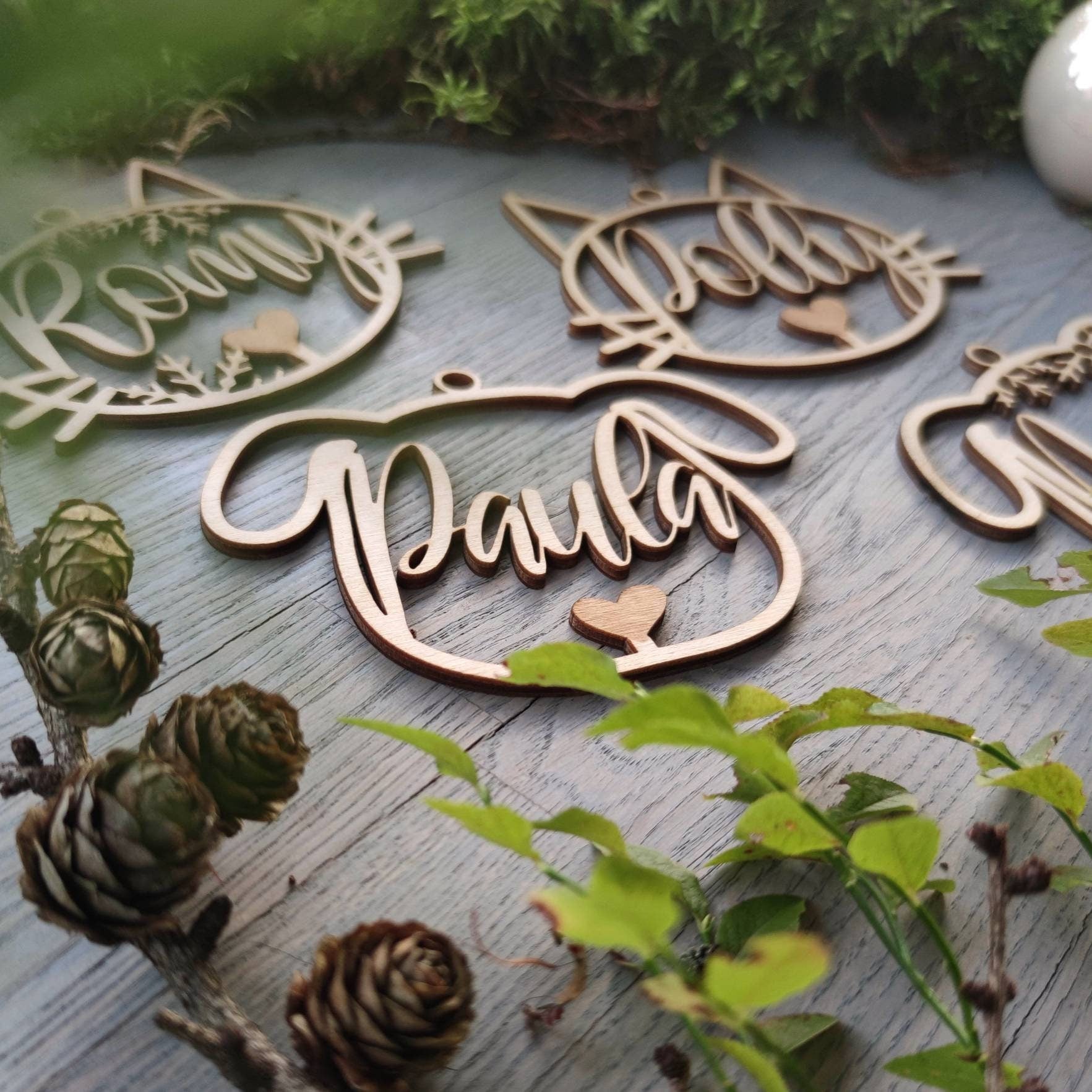 Weihnachtskugel Tiere | Katze und Hund - Personalisierte Geschenke | Geschenkhaltig