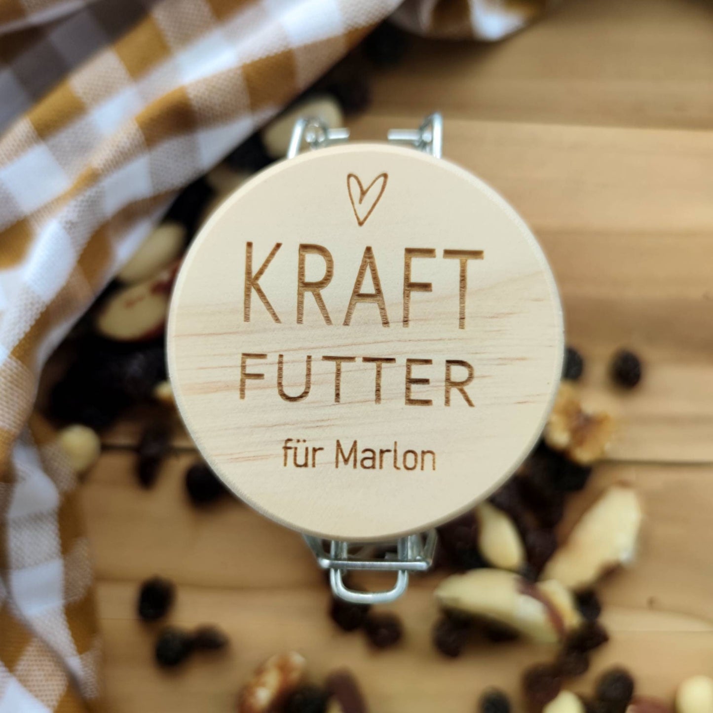 Vorratsglas personalisiert | Kraftfutter | Nervennahrung - Personalisierte Geschenke | Geschenkhaltig