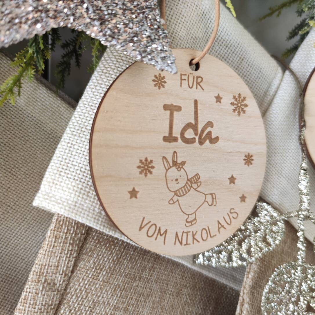 Nikolaussack Anhänger personalisiert - Personalisierte Geschenke | Geschenkhaltig