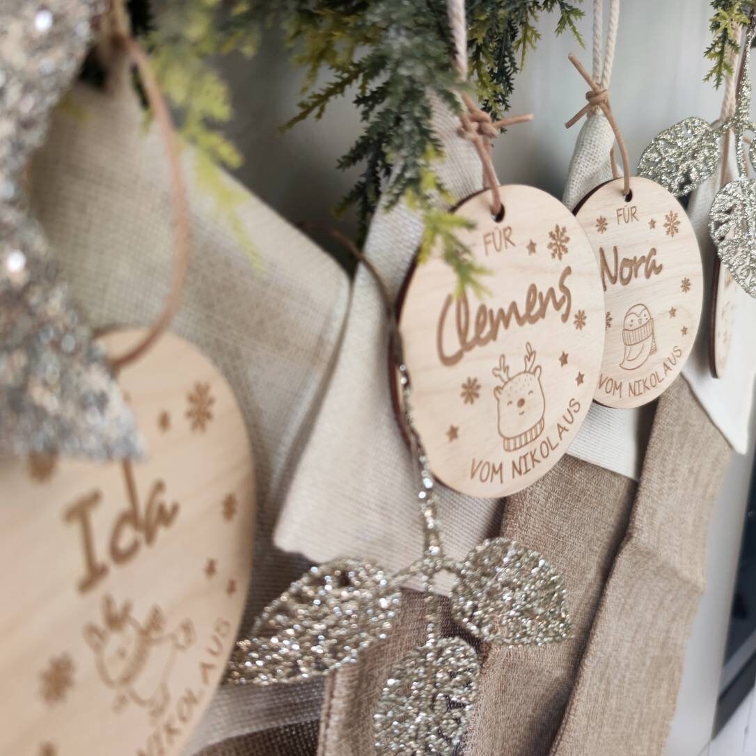 Nikolaussack Anhänger personalisiert - Personalisierte Geschenke | Geschenkhaltig