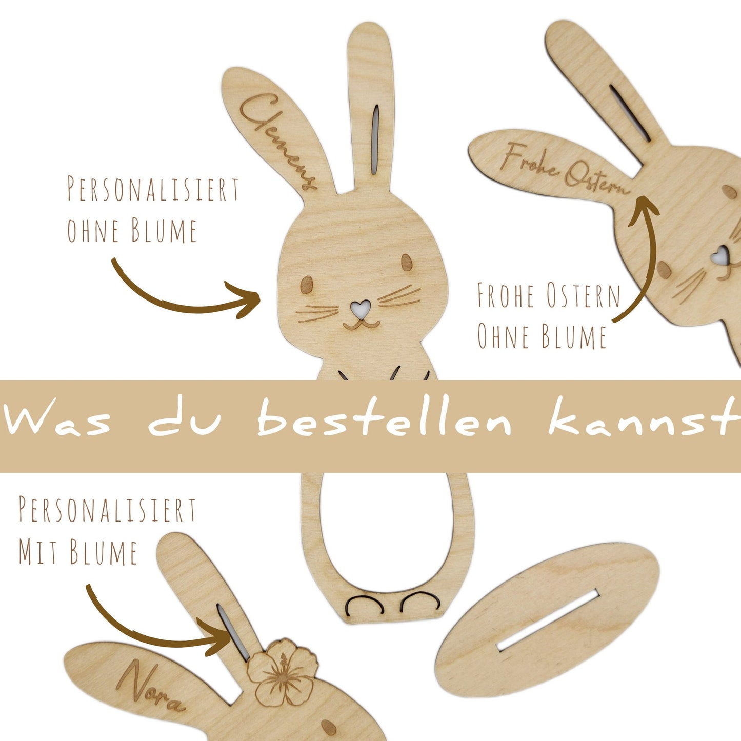 Ostergeschenk Kinder, Hase mit Ü-Ei, Ostergeschenk personalisiert, Überraschungsei Halter - Personalisierte Geschenke | Geschenkhaltig