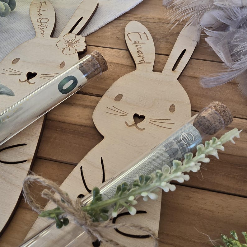 Ostern Geldgeschenk personalisiert, Osterhase personalisiert, Ostergeschenk für Kinder