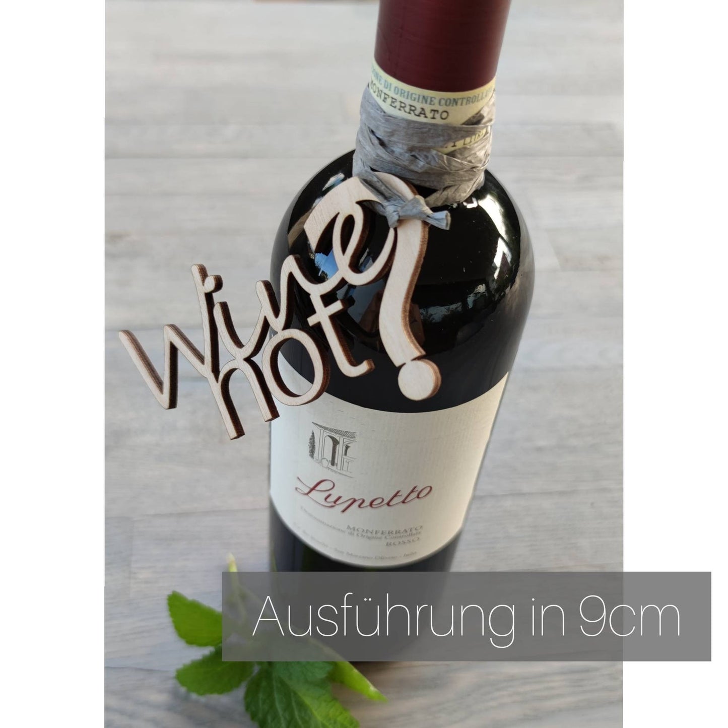 Wine not? | Schriftzug Holz - Geschenkhaltig | personalisierte Geschenke