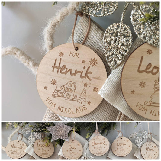 Nikolaussack Anhänger personalisiert - Personalisierte Geschenke | Geschenkhaltig