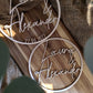 Hochzeitsgeschenk | Holzschild personalisiert mit zwei Namen und Datum - Personalisierte Geschenke | Geschenkhaltig