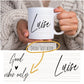 Tasse personalisiert mit Spruch | Kaffeetasse mit Namen und Wunschtext - Personalisierte Geschenke | Geschenkhaltig