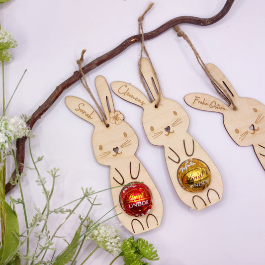 Osteranhänger personalisiert für Schoko-Ei, Ostergeschenk Kinder - Personalisierte Geschenke | Geschenkhaltig
