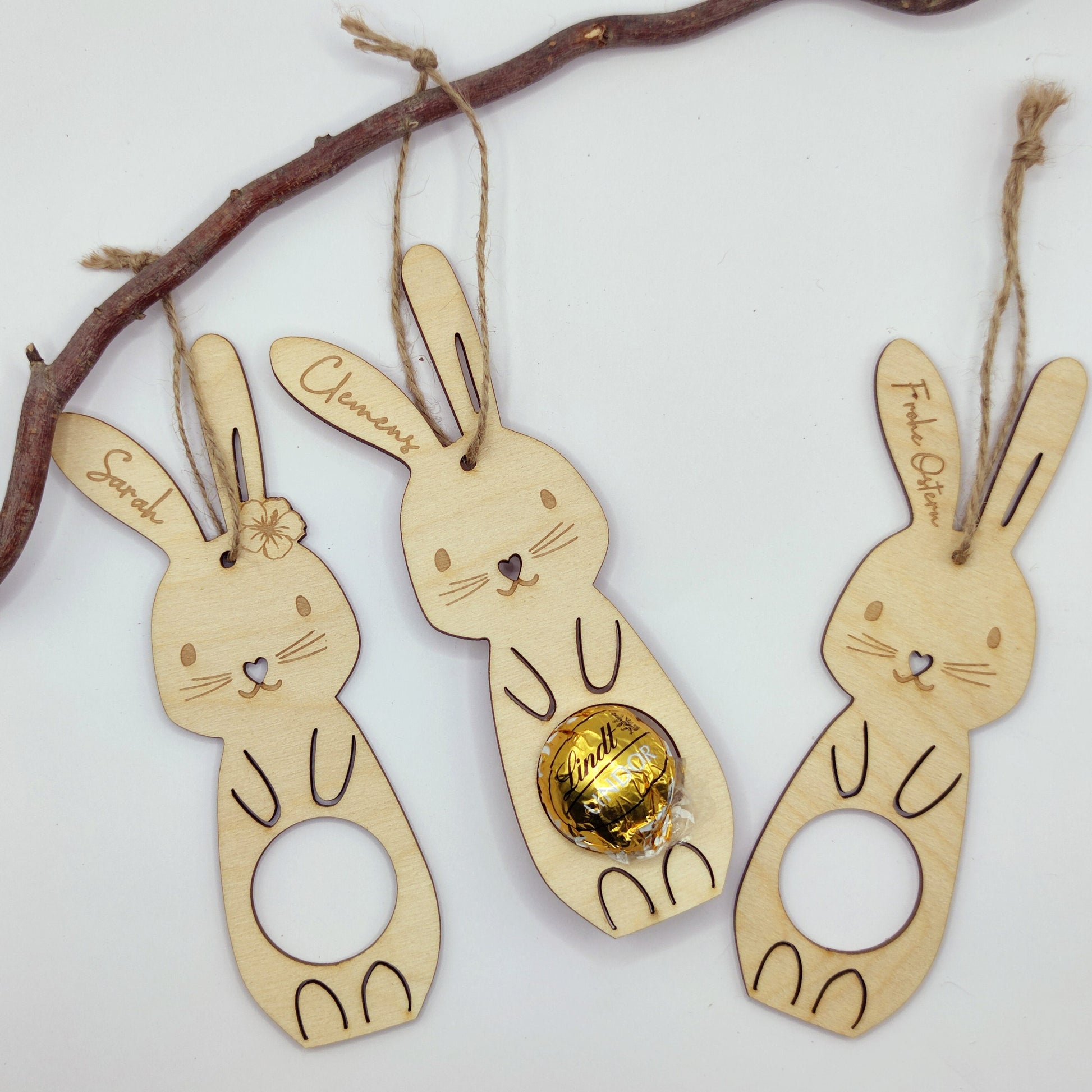 Osteranhänger personalisiert für Schoko-Ei, Ostergeschenk Kinder - Personalisierte Geschenke | Geschenkhaltig